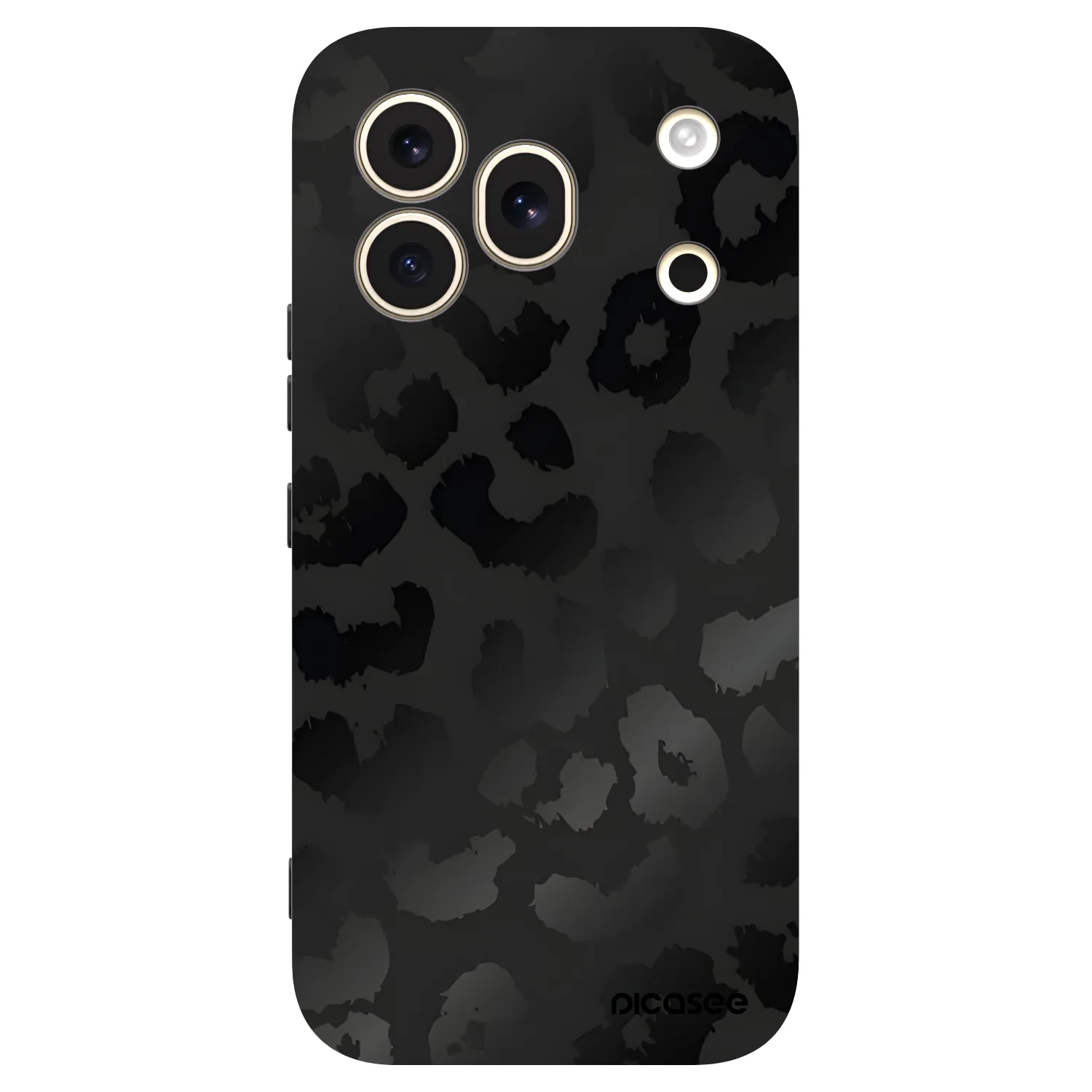 Picasee Μαύρη θήκη σιλικόνης για Honor 600 Pro - Midnight Leopard