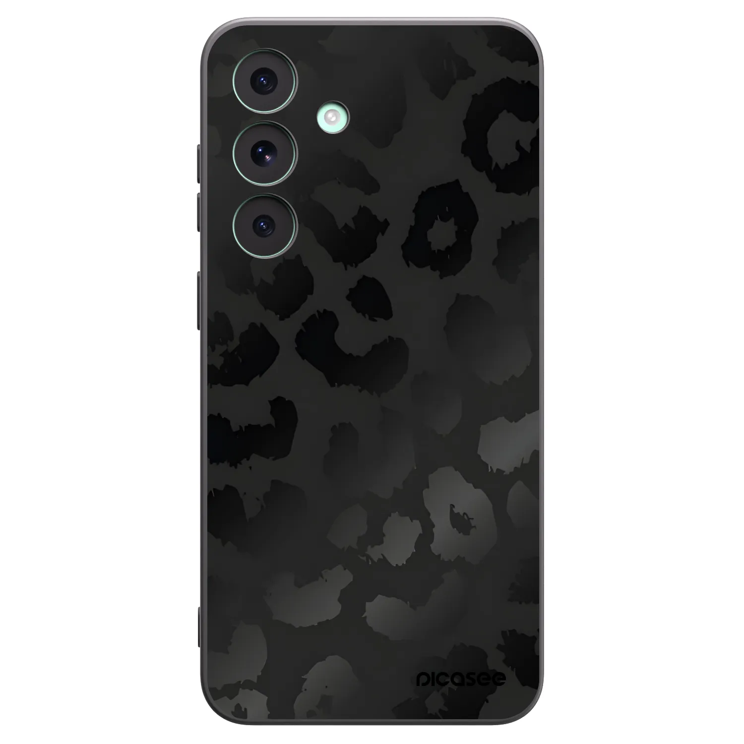 Picasee Μαύρη θήκη σιλικόνης για Samsung Galaxy S26 FE - Midnight Leopard