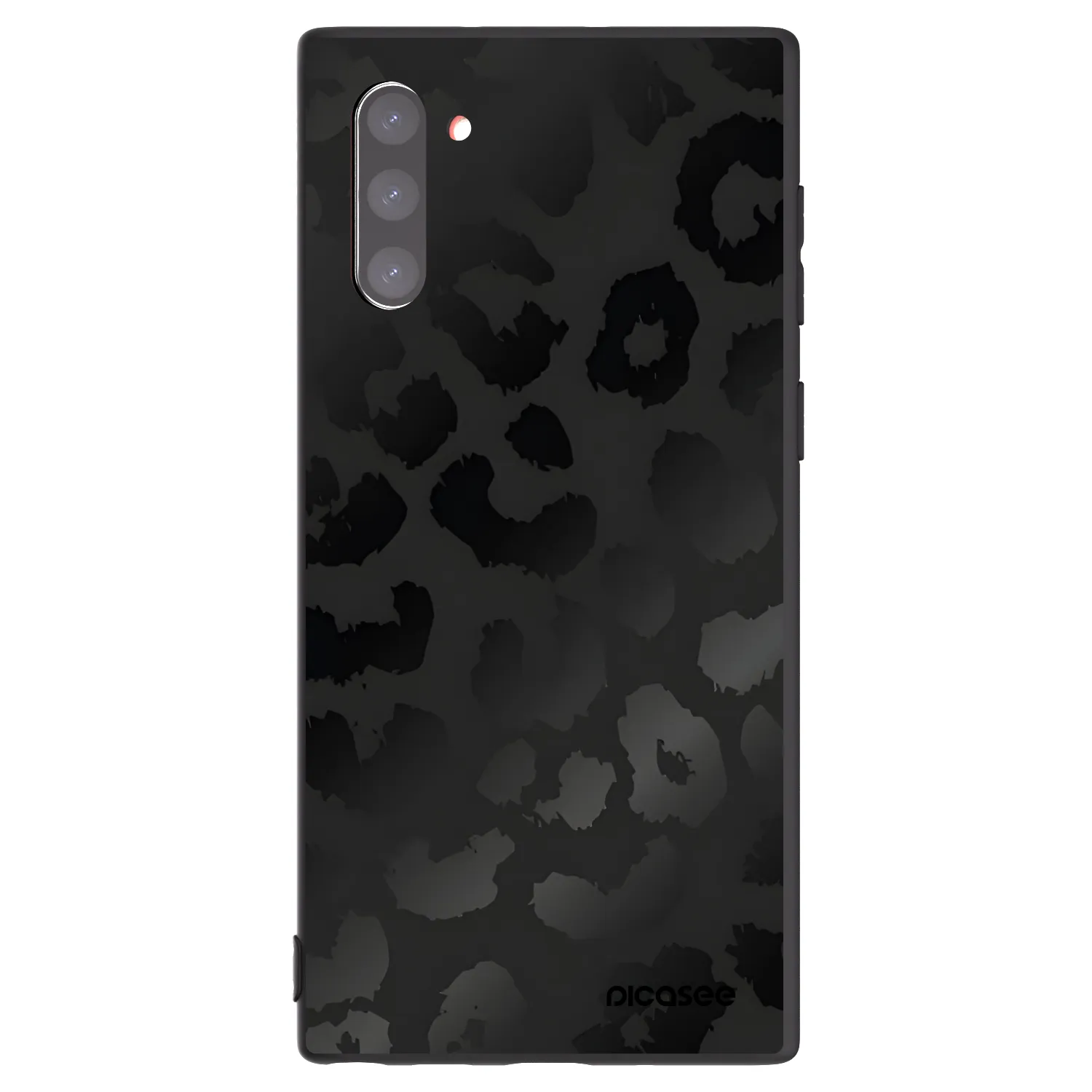 Picasee Μαύρη θήκη σιλικόνης για Samsung Galaxy Note 10 N970F - Midnight Leopard