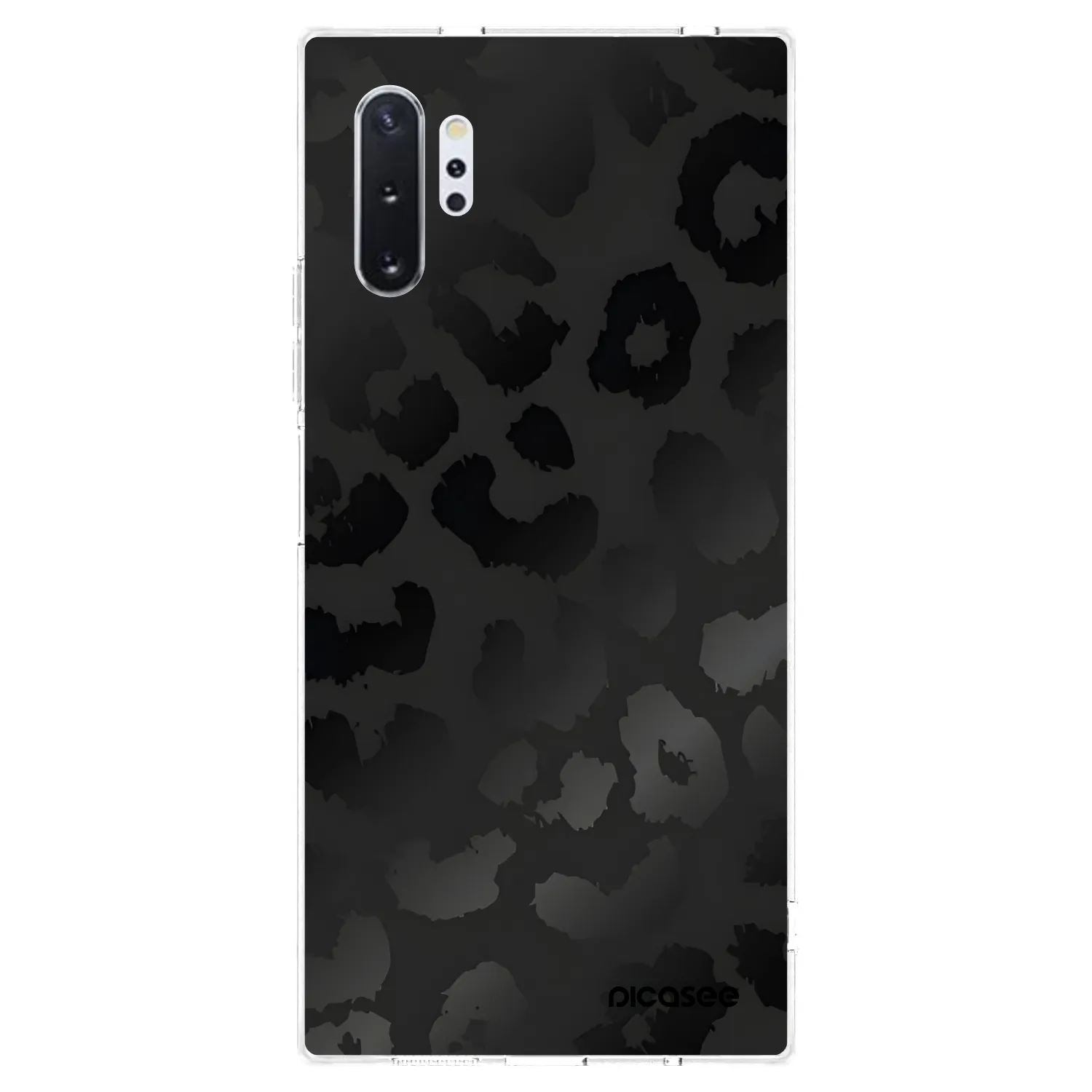 Picasee διαφανής θήκη σιλικόνης Samsung Galaxy Note 10+ N975F - Midnight Leopard