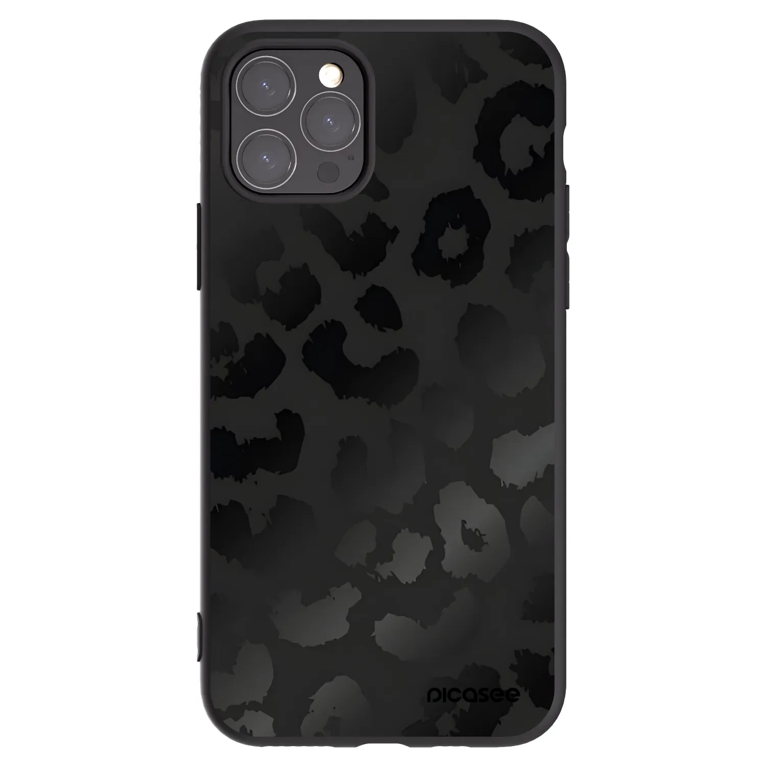 Picasee Μαύρη θήκη σιλικόνης για Apple iPhone 11 Pro - Midnight Leopard