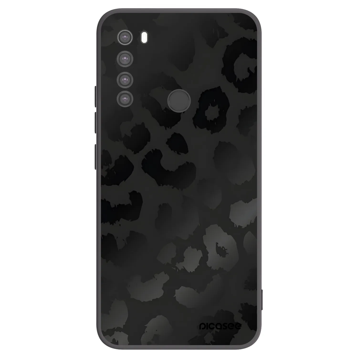 Picasee Μαύρη θήκη σιλικόνης για Xiaomi Redmi Note 8 - Midnight Leopard