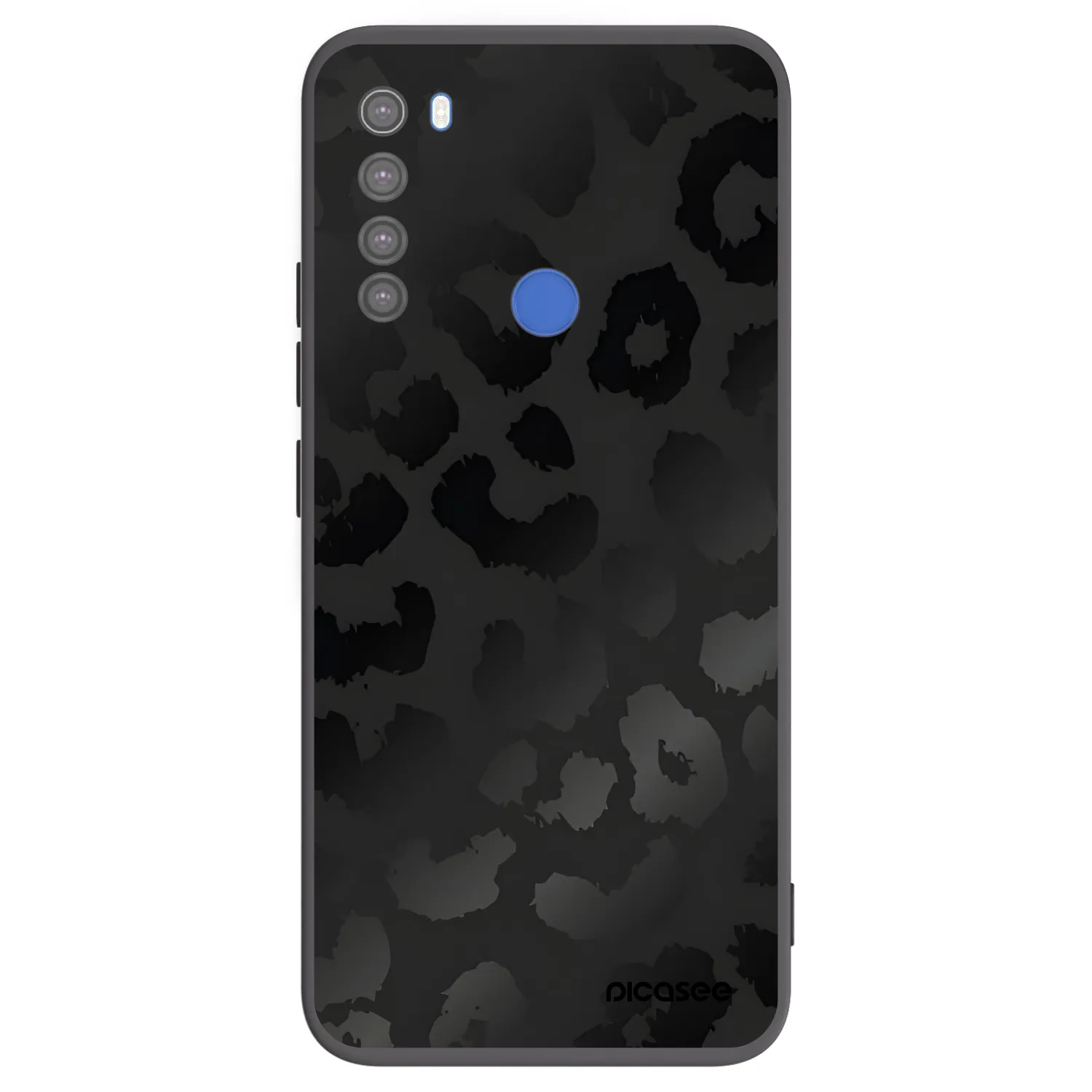 Picasee Μαύρη θήκη σιλικόνης για Xiaomi Redmi Note 8T - Midnight Leopard