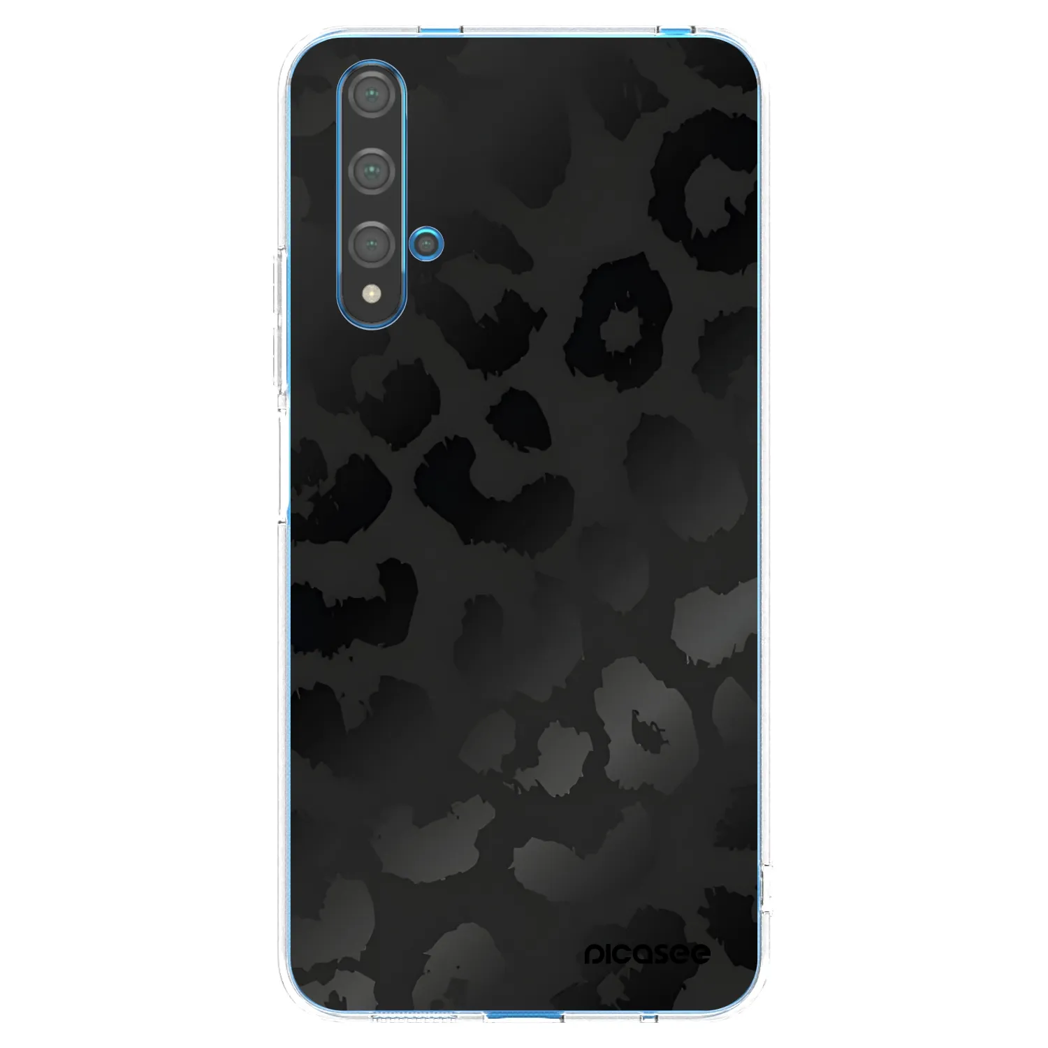 Picasee διαφανής θήκη σιλικόνης Huawei Nova 5T - Midnight Leopard