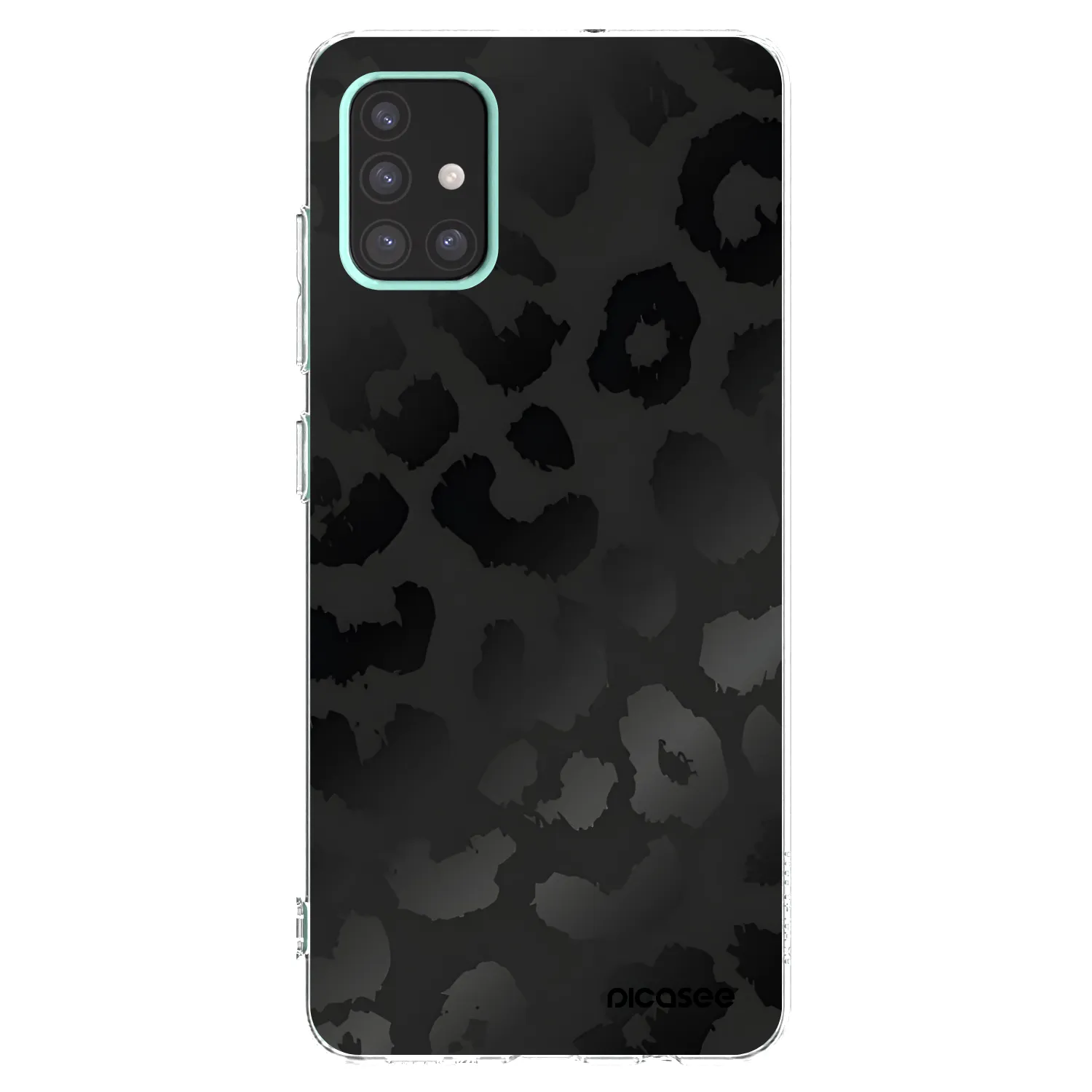 Picasee διαφανής θήκη σιλικόνης Samsung Galaxy A51 A515F - Midnight Leopard