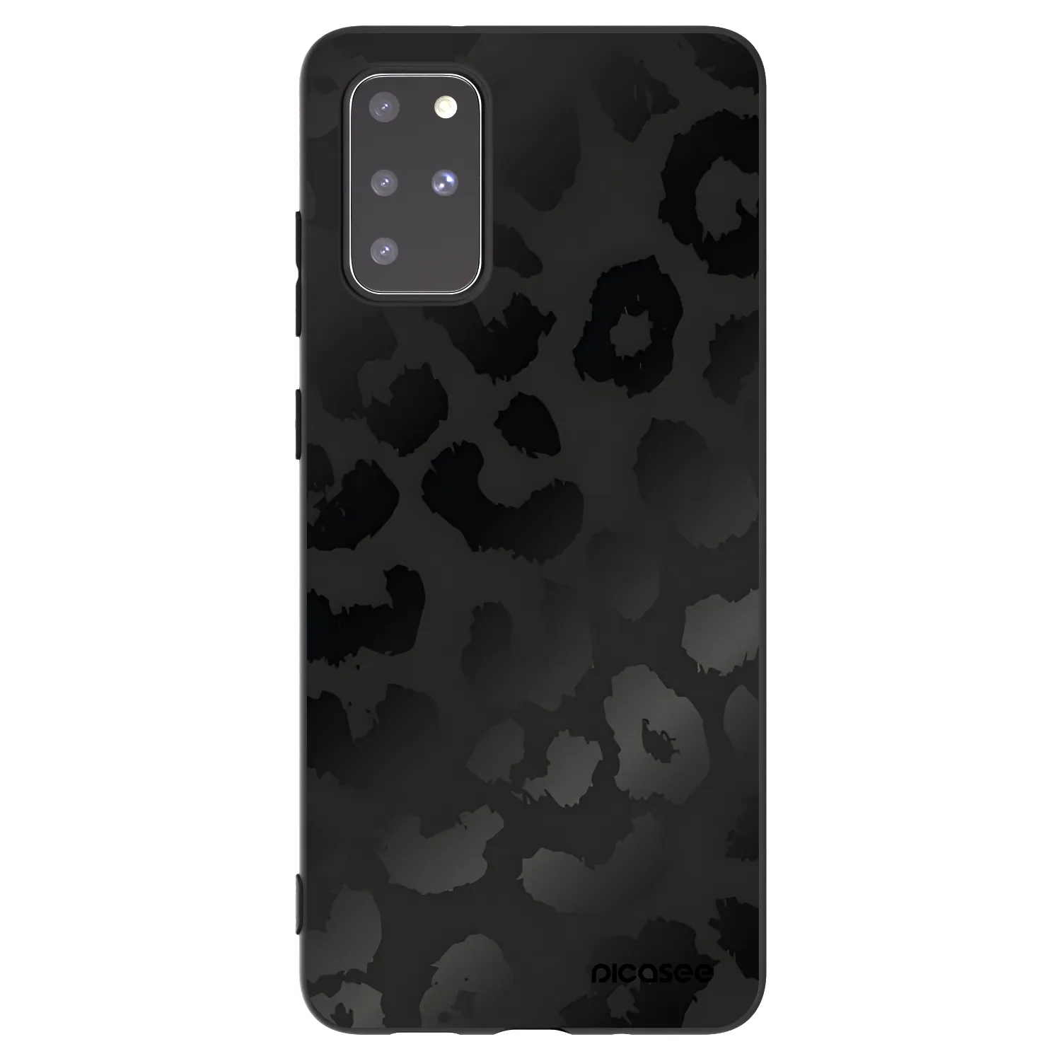 Picasee Μαύρη θήκη σιλικόνης για Samsung Galaxy S20+ G985F - Midnight Leopard