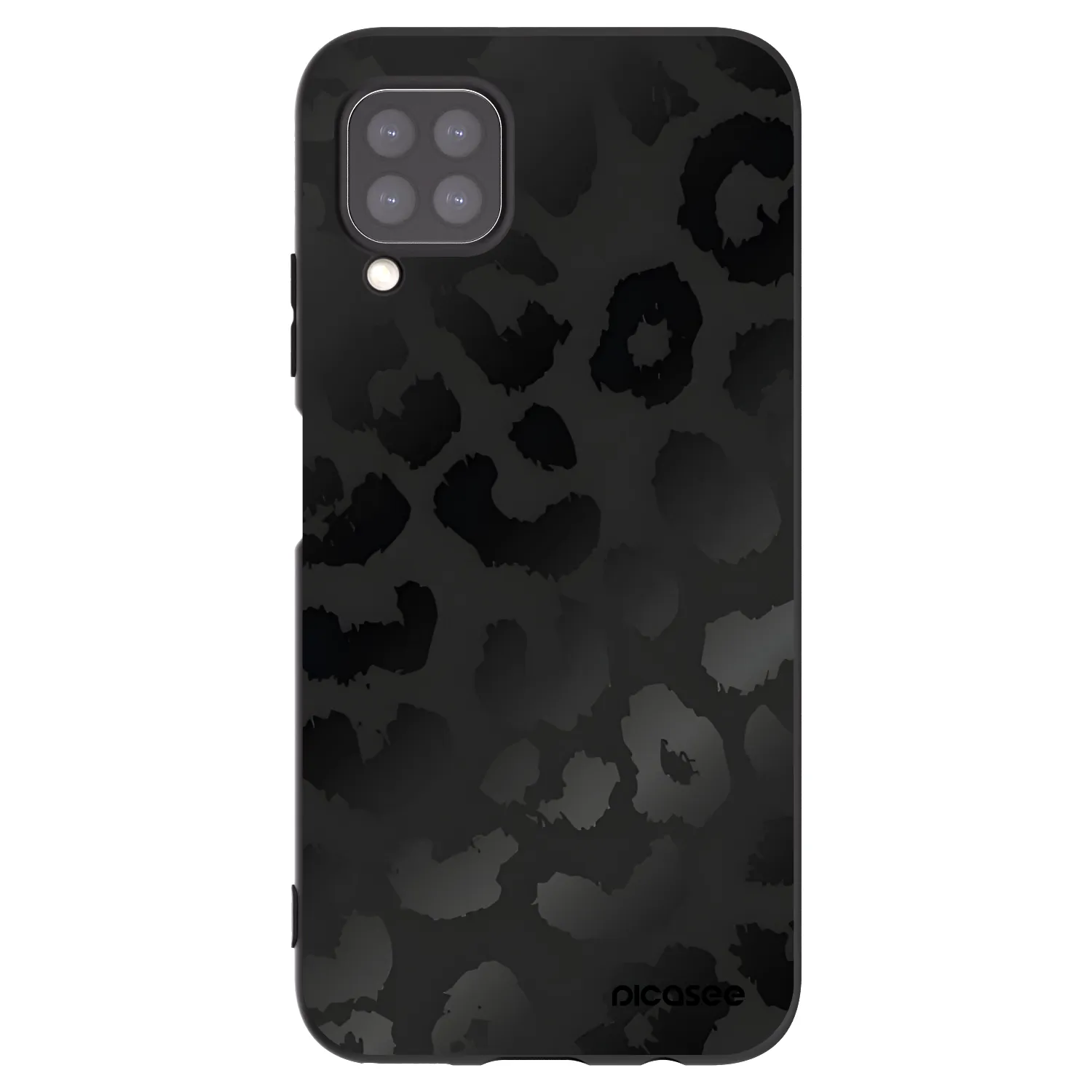 Picasee Μαύρη θήκη σιλικόνης για Huawei P40 Lite - Midnight Leopard