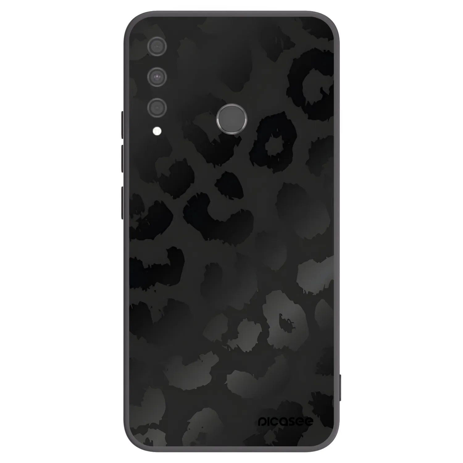Picasee Μαύρη θήκη σιλικόνης για Huawei P40 Lite E - Midnight Leopard