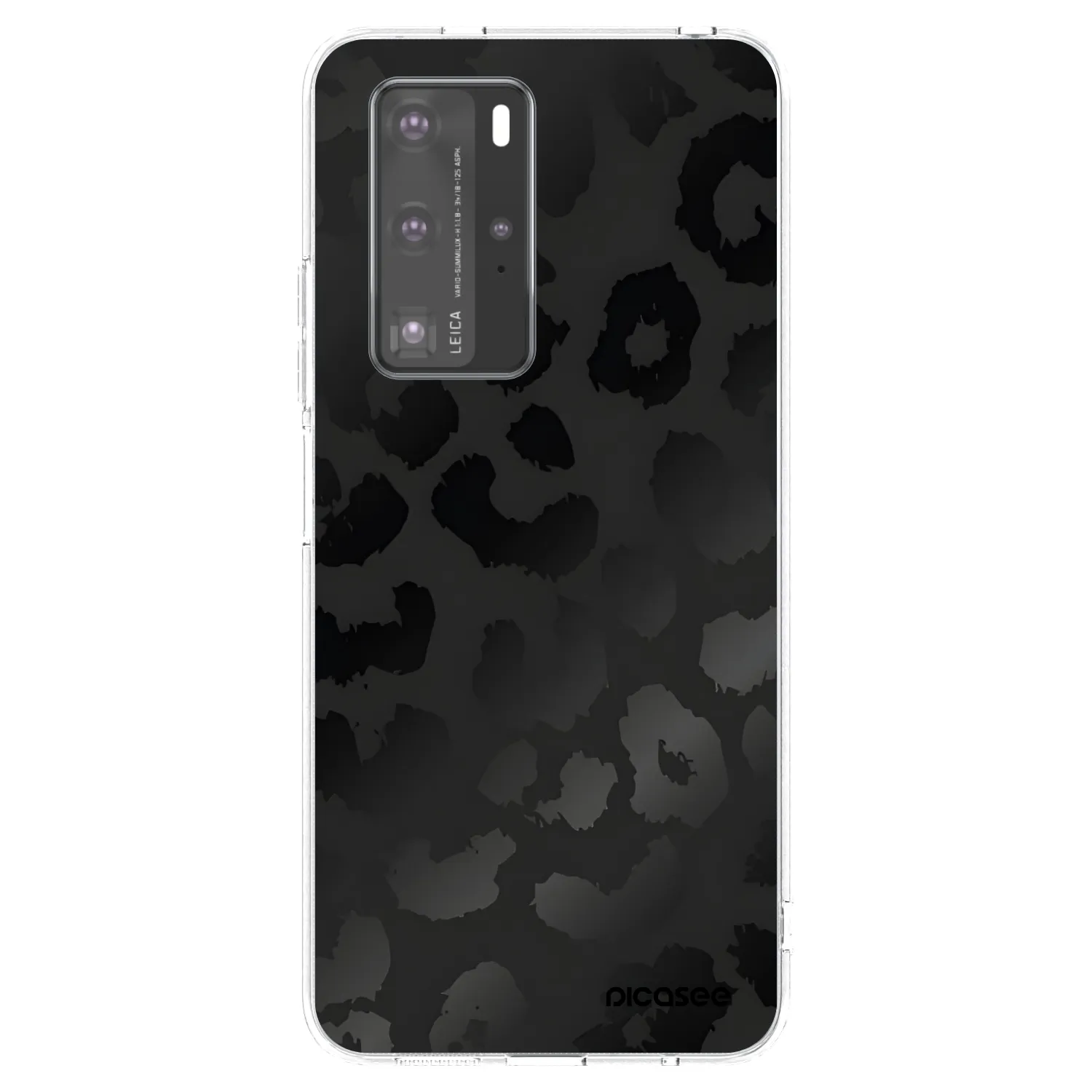 Picasee διαφανής θήκη σιλικόνης Huawei P40 Pro - Midnight Leopard