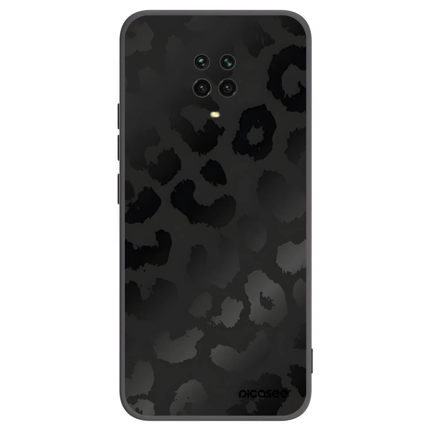 Picasee Μαύρη θήκη σιλικόνης για Xiaomi Redmi Note 9 Pro - Midnight Leopard
