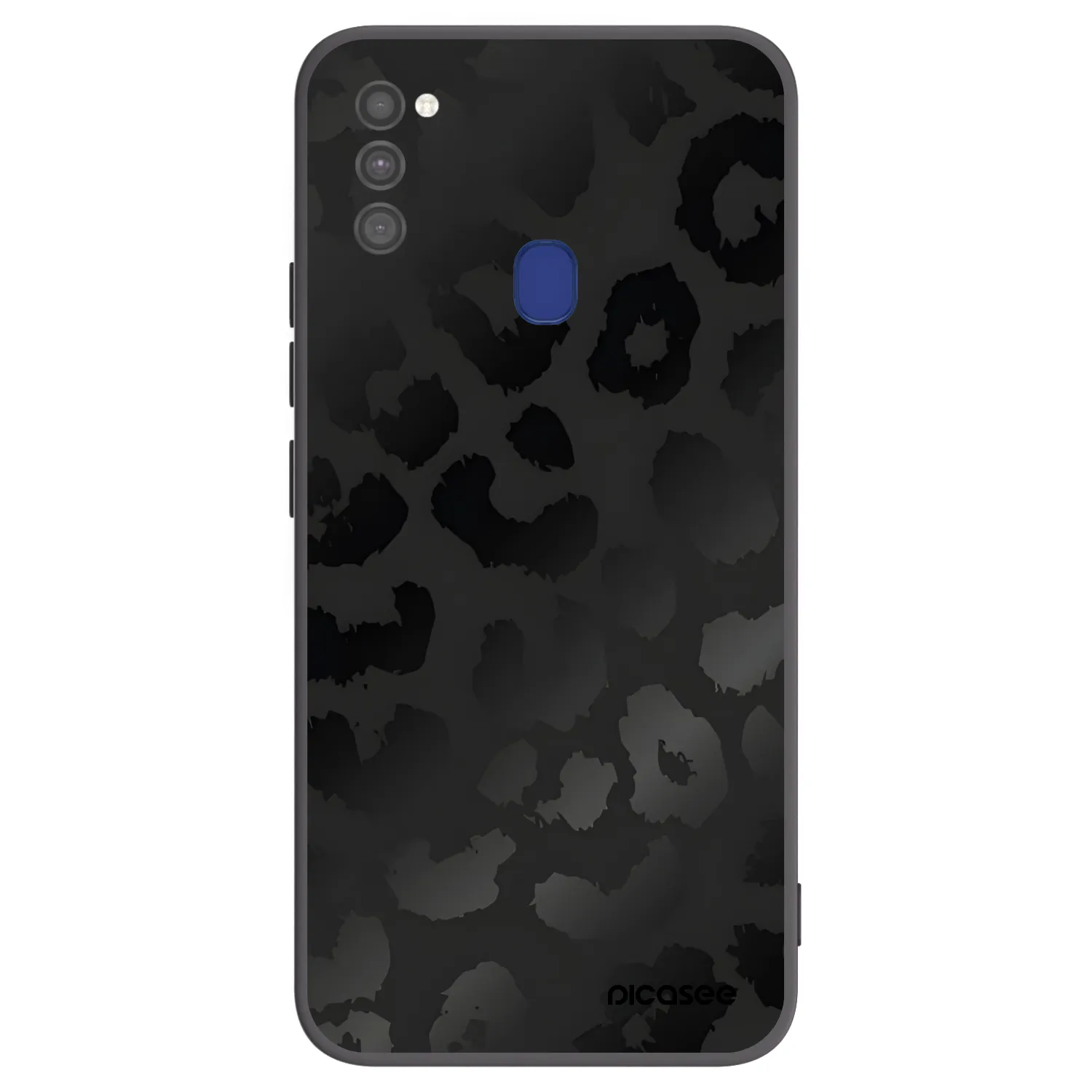Picasee Μαύρη θήκη σιλικόνης για Samsung Galaxy M21 M215F - Midnight Leopard