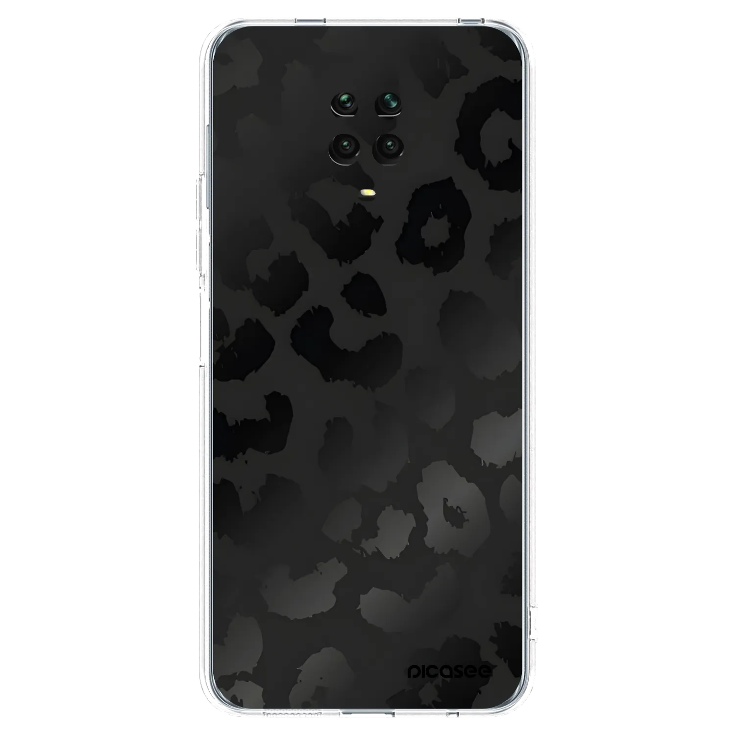 Picasee διαφανής θήκη σιλικόνης Xiaomi Redmi Note 9S - Midnight Leopard