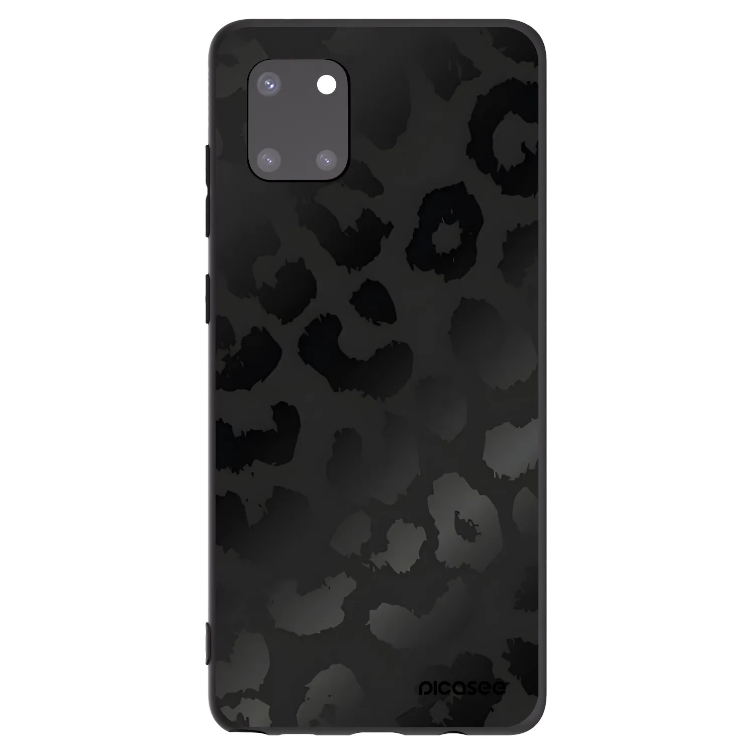 Picasee Μαύρη θήκη σιλικόνης για Samsung Galaxy Note 10 Lite N770F - Midnight Leopard
