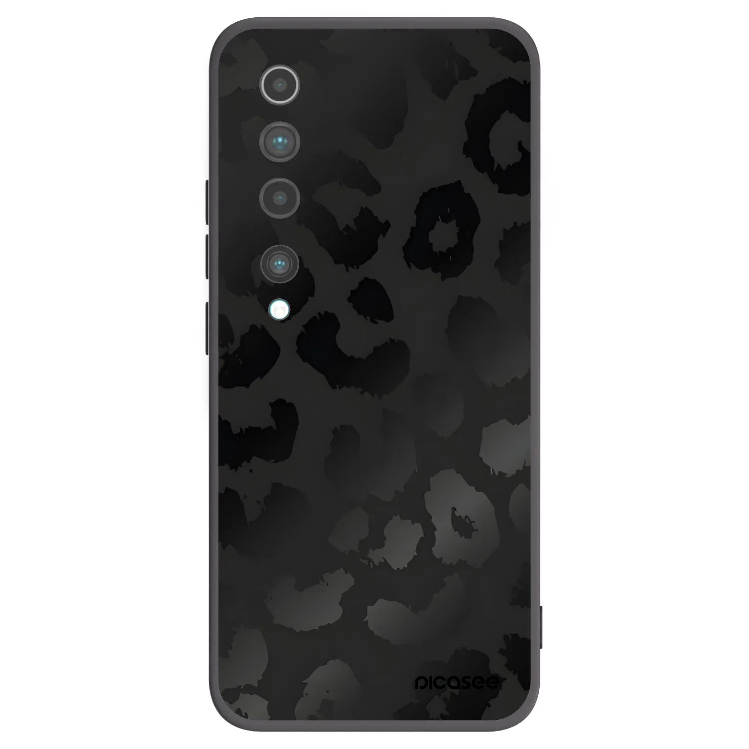 Picasee Μαύρη θήκη σιλικόνης για Xiaomi Mi 10 - Midnight Leopard