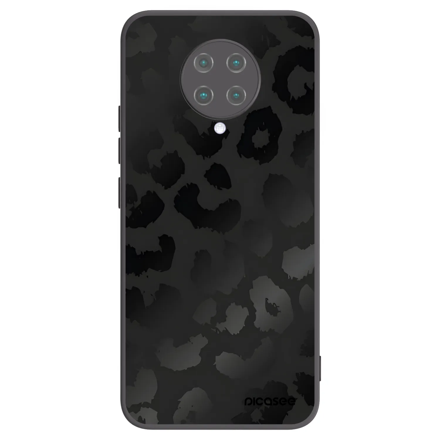 Picasee Μαύρη θήκη σιλικόνης για Xiaomi Poco F2 Pro - Midnight Leopard