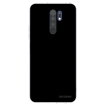 Picasee διαφανής θήκη σιλικόνης Xiaomi Redmi 9 - Black Bliss