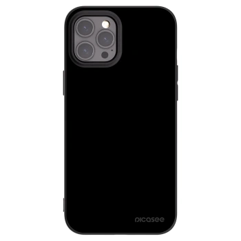 Picasee Μαύρη θήκη σιλικόνης για Apple iPhone 12 Pro Max - Black Bliss