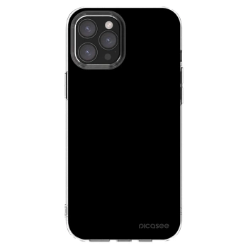 Picasee διαφανής θήκη σιλικόνης Apple iPhone 12 Pro Max - Black Bliss
