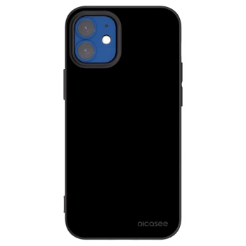 Picasee Μαύρη θήκη σιλικόνης για Apple iPhone 12 mini - Black Bliss