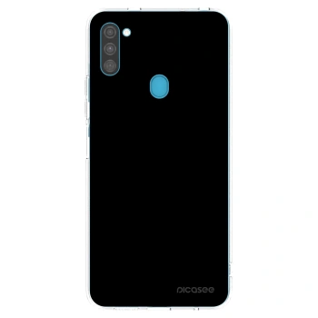Picasee διαφανής θήκη σιλικόνης Samsung Galaxy M11 - Black Bliss