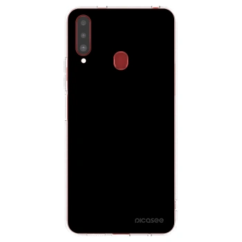 Picasee διαφανής θήκη σιλικόνης Samsung Galaxy A20s - Black Bliss