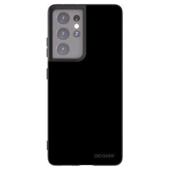 Picasee Μαύρη θήκη σιλικόνης για Samsung Galaxy S21 Ultra 5G G998B - Black Bliss