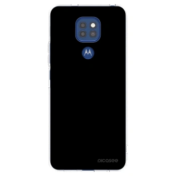 Picasee διαφανής θήκη σιλικόνης Motorola Moto G9 Play - Black Bliss