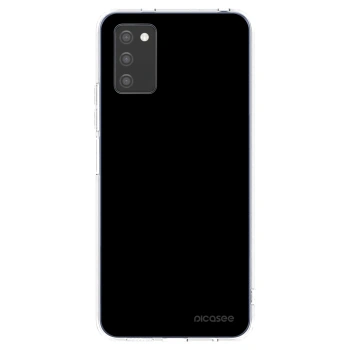 Picasee διαφανής θήκη σιλικόνης Samsung Galaxy A02s A025G - Black Bliss