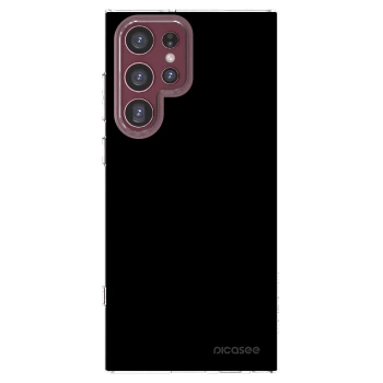 Picasee διαφανής θήκη σιλικόνης Samsung Galaxy S22 Ultra 5G - Black Bliss