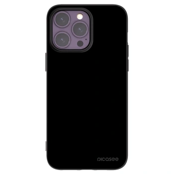 Picasee Μαύρη θήκη σιλικόνης για Apple iPhone 14 Pro Max - Black Bliss