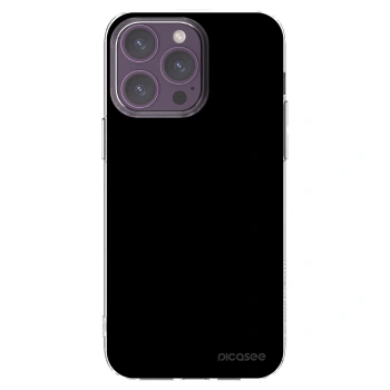 Picasee διαφανής θήκη σιλικόνης Apple iPhone 14 Pro Max - Black Bliss