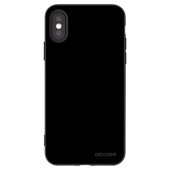 Picasee Μαύρη θήκη σιλικόνης για Apple iPhone X/XS - Black Bliss