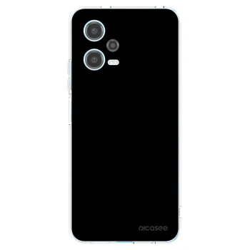Picasee διαφανής θήκη σιλικόνης Xiaomi Redmi Note 12 5G - Black Bliss
