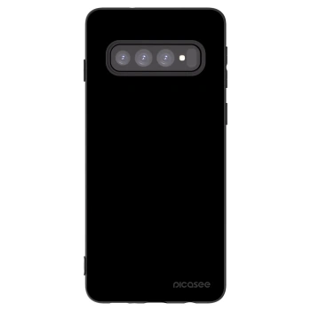Picasee Μαύρη θήκη σιλικόνης για Samsung Galaxy S10 G973 - Black Bliss