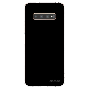 Picasee διαφανής θήκη σιλικόνης Samsung Galaxy S10 Plus G975 - Black Bliss