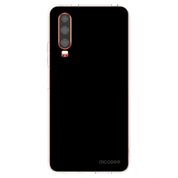 Picasee διαφανής θήκη σιλικόνης Huawei P30 - Black Bliss