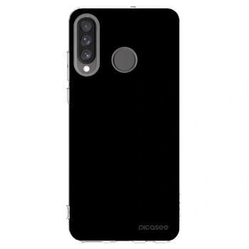 Picasee διαφανής θήκη σιλικόνης Huawei P30 Lite - Black Bliss