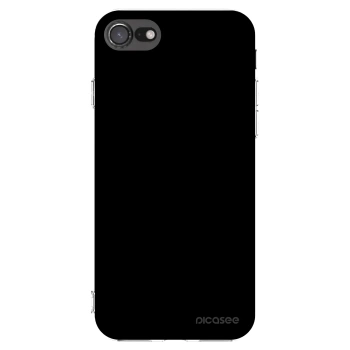 Picasee διαφανής θήκη σιλικόνης Apple iPhone SE 2020 - Black Bliss