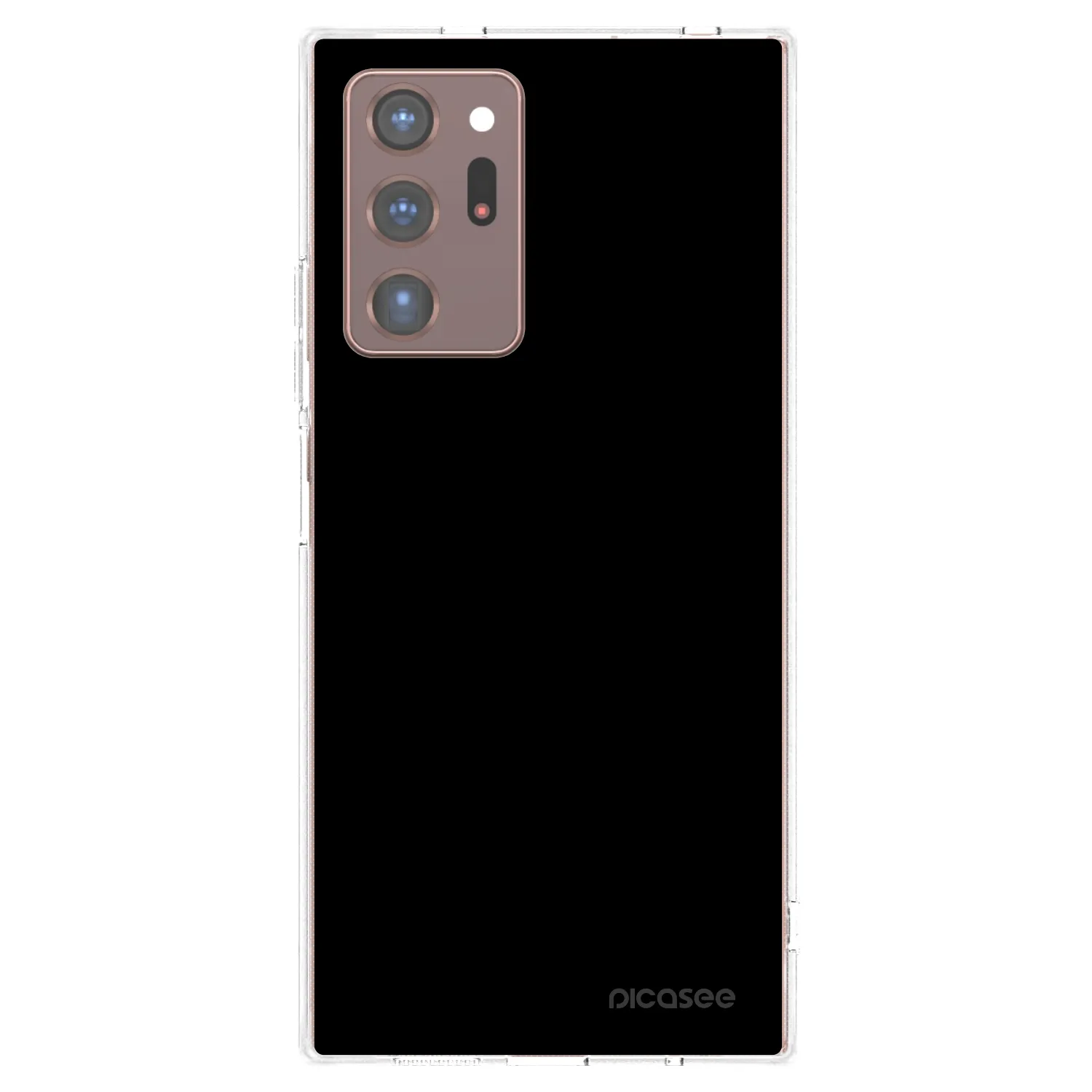 Picasee διαφανής θήκη σιλικόνης Samsung Galaxy Note 20 Ultra - Black Bliss