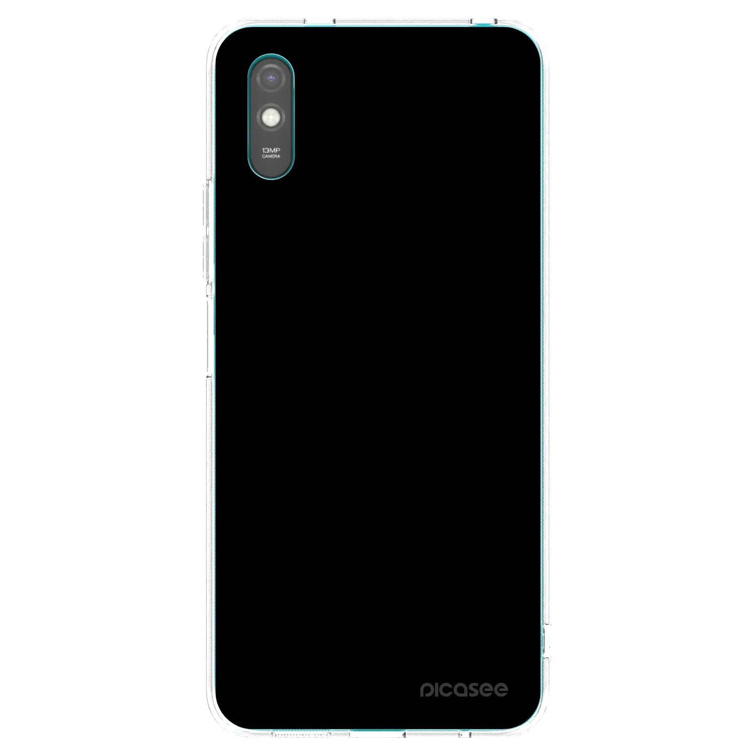 Picasee διαφανής θήκη σιλικόνης Xiaomi Redmi 9A - Black Bliss