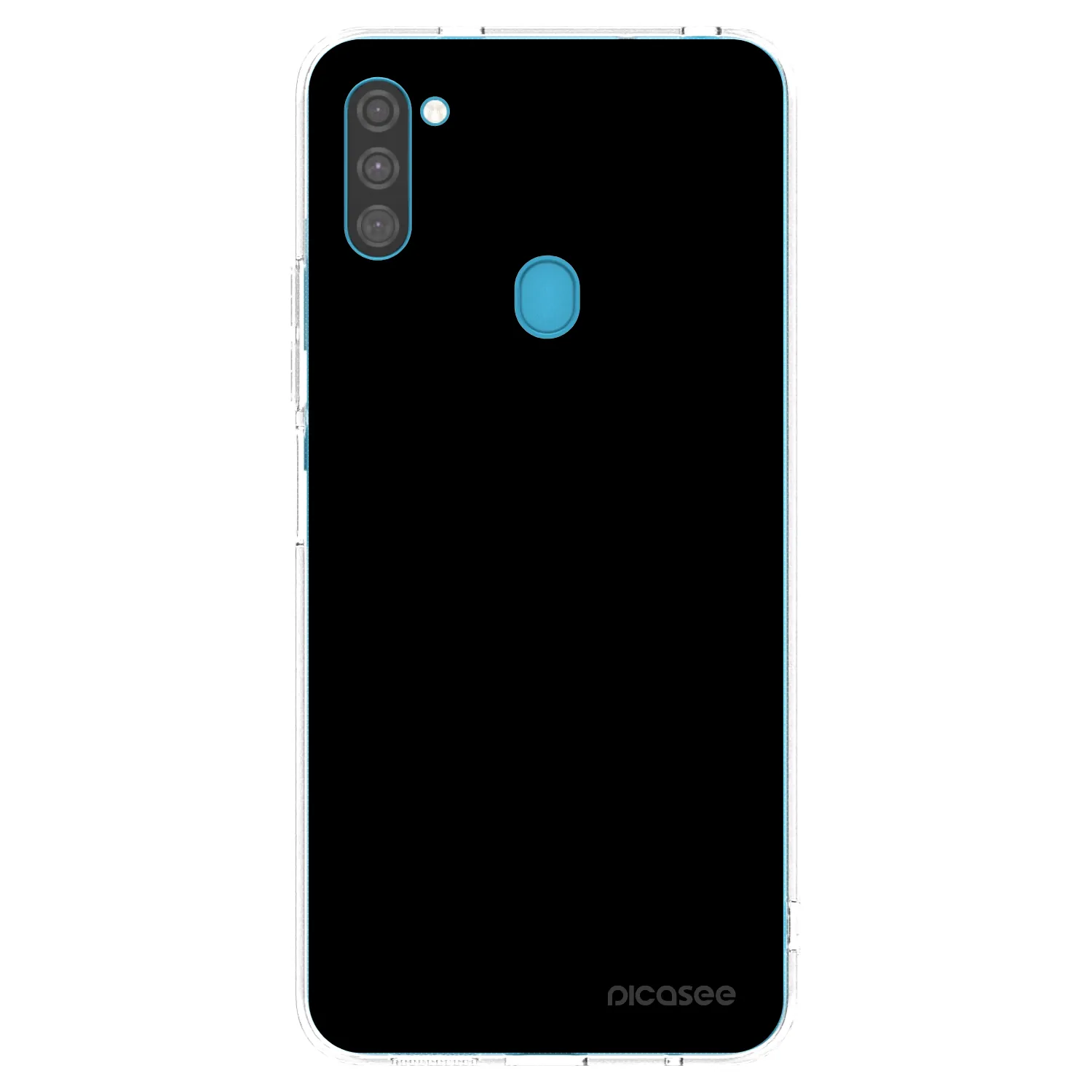 Picasee διαφανής θήκη σιλικόνης Samsung Galaxy M11 - Black Bliss