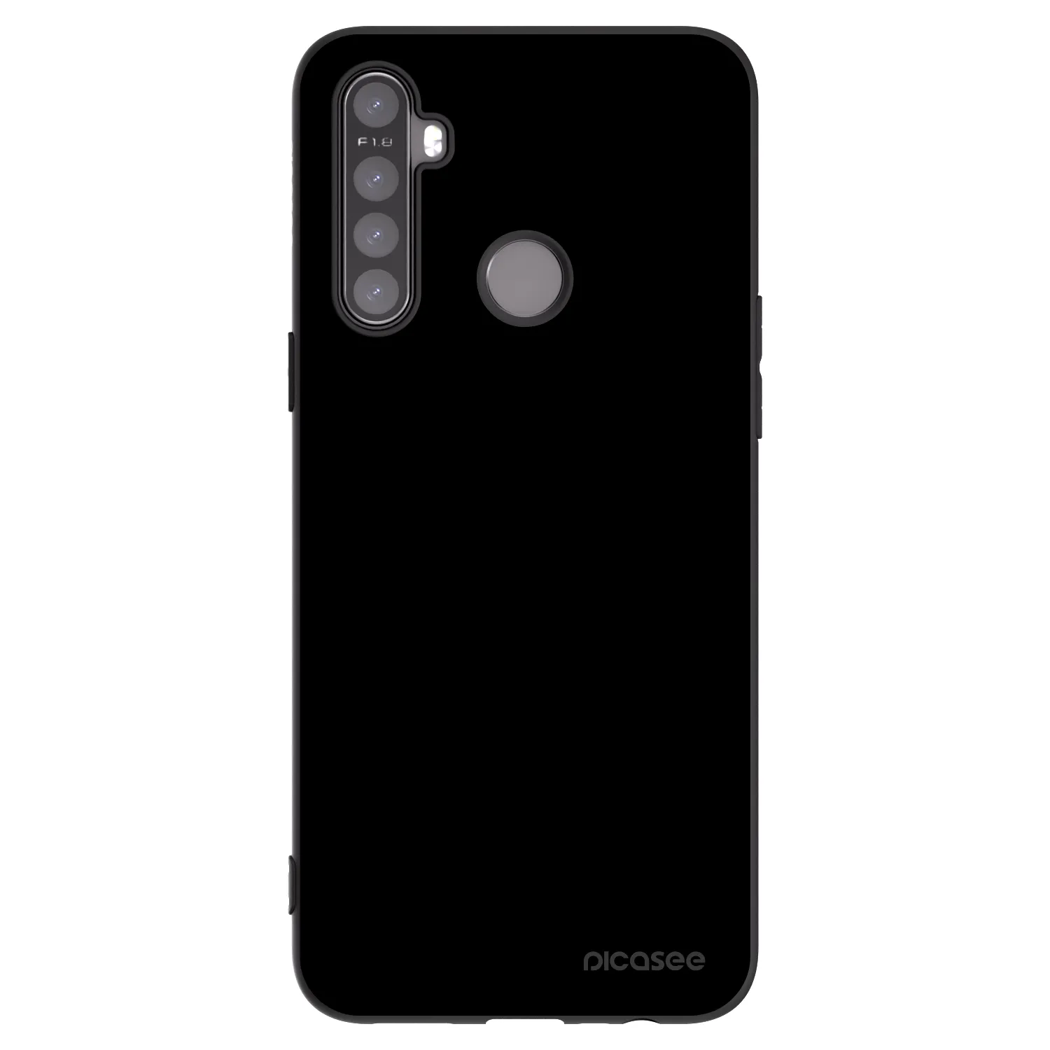 Picasee Μαύρη θήκη σιλικόνης για Realme 6i - Black Bliss