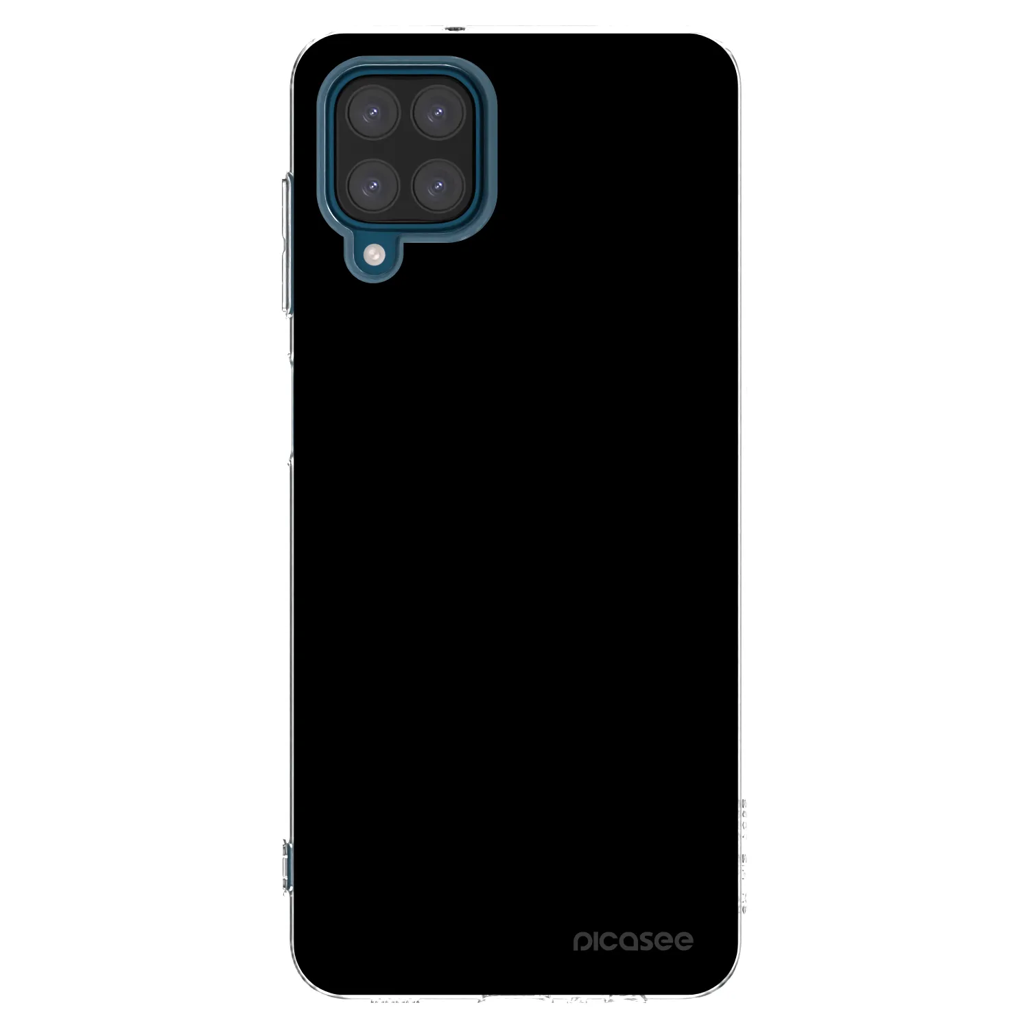 Picasee διαφανής θήκη σιλικόνης Samsung Galaxy A12 A125F - Black Bliss