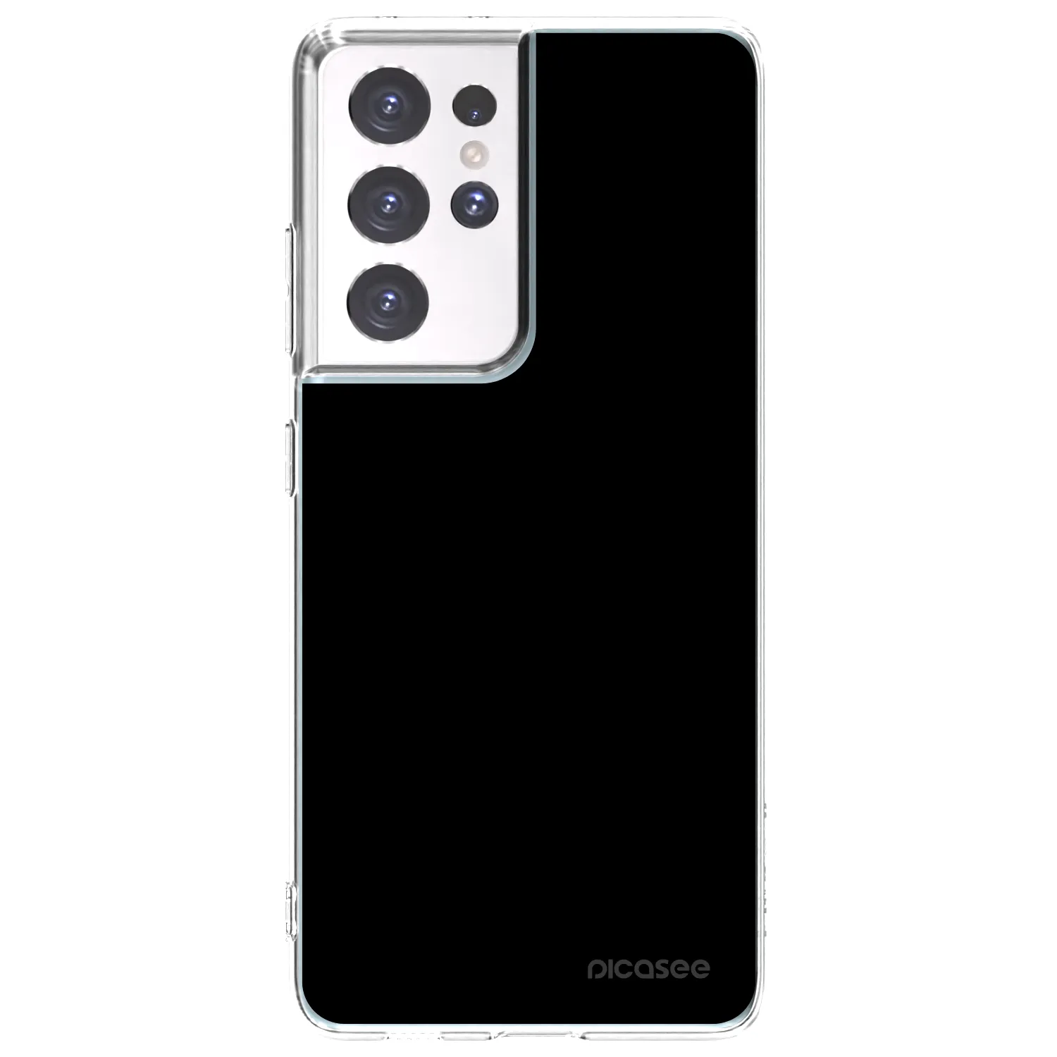 Picasee διαφανής θήκη σιλικόνης Samsung Galaxy S21 Ultra 5G G998B - Black Bliss
