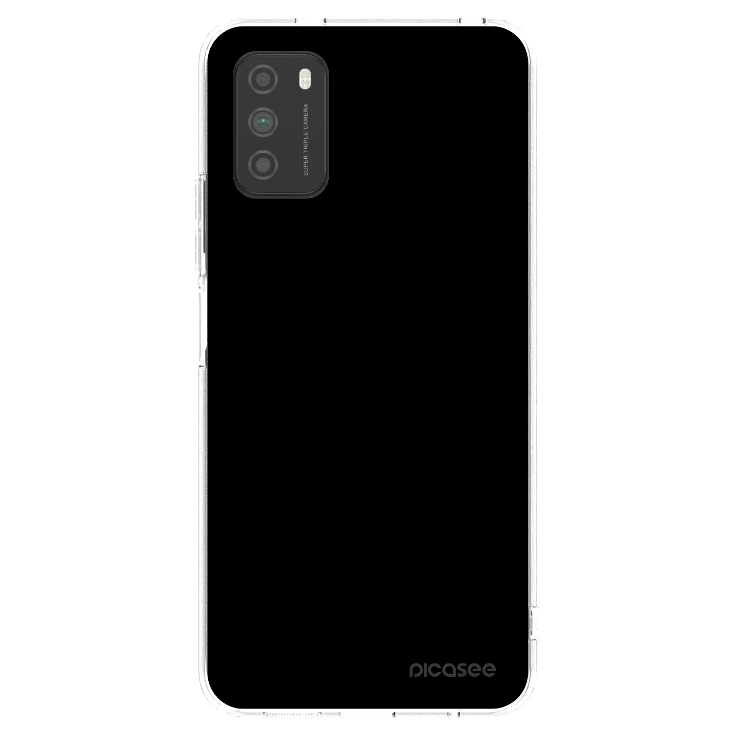 Picasee διαφανής θήκη σιλικόνης Xiaomi Poco M3 - Black Bliss