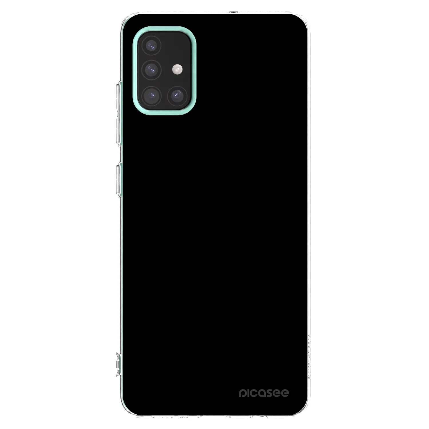 Picasee διαφανής θήκη σιλικόνης Samsung Galaxy M31s - Black Bliss