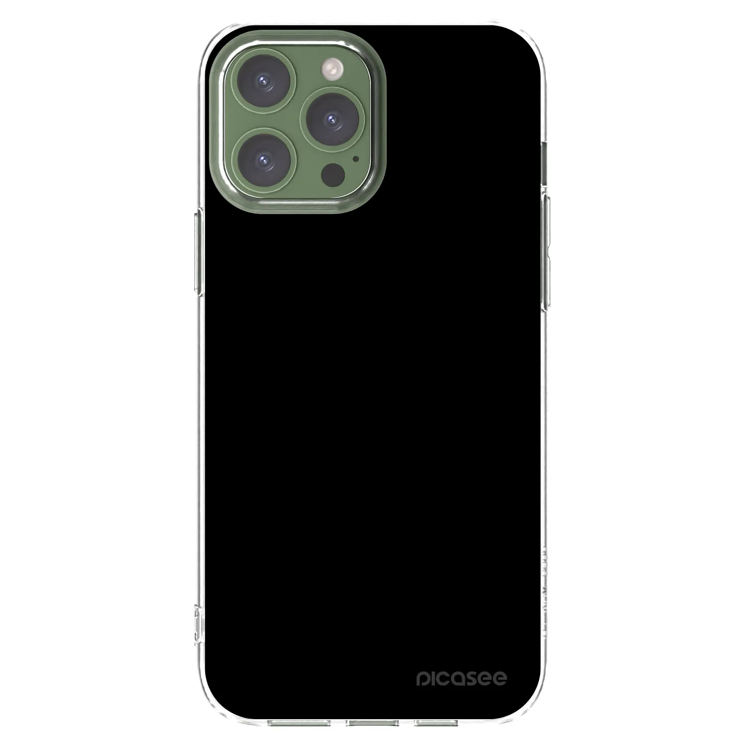 Picasee διαφανής θήκη σιλικόνης Apple iPhone 13 Pro Max - Black Bliss