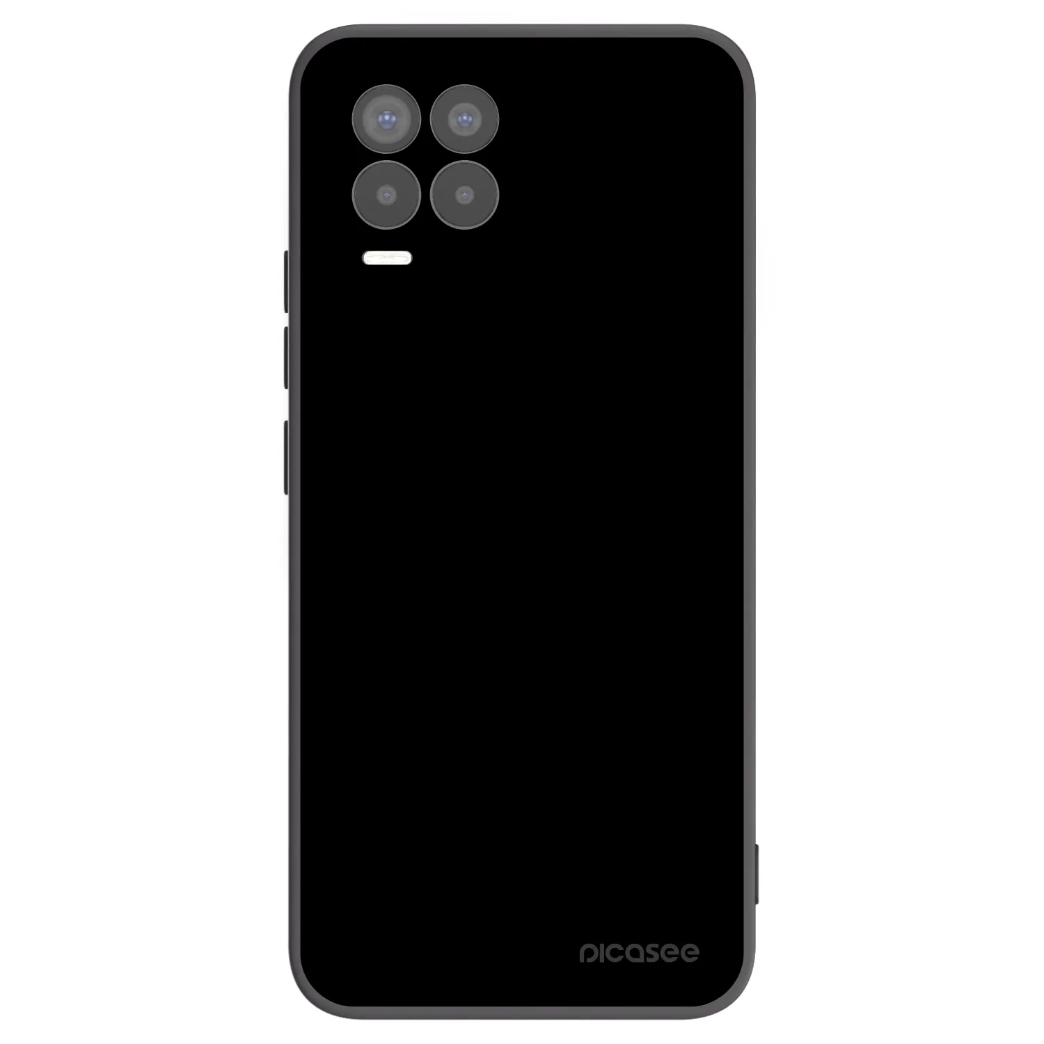 Picasee Μαύρη θήκη σιλικόνης για Realme 8 Pro - Black Bliss