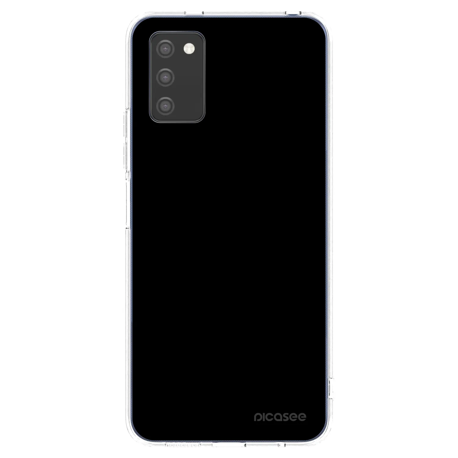 Picasee διαφανής θήκη σιλικόνης Samsung Galaxy A02s A025G - Black Bliss