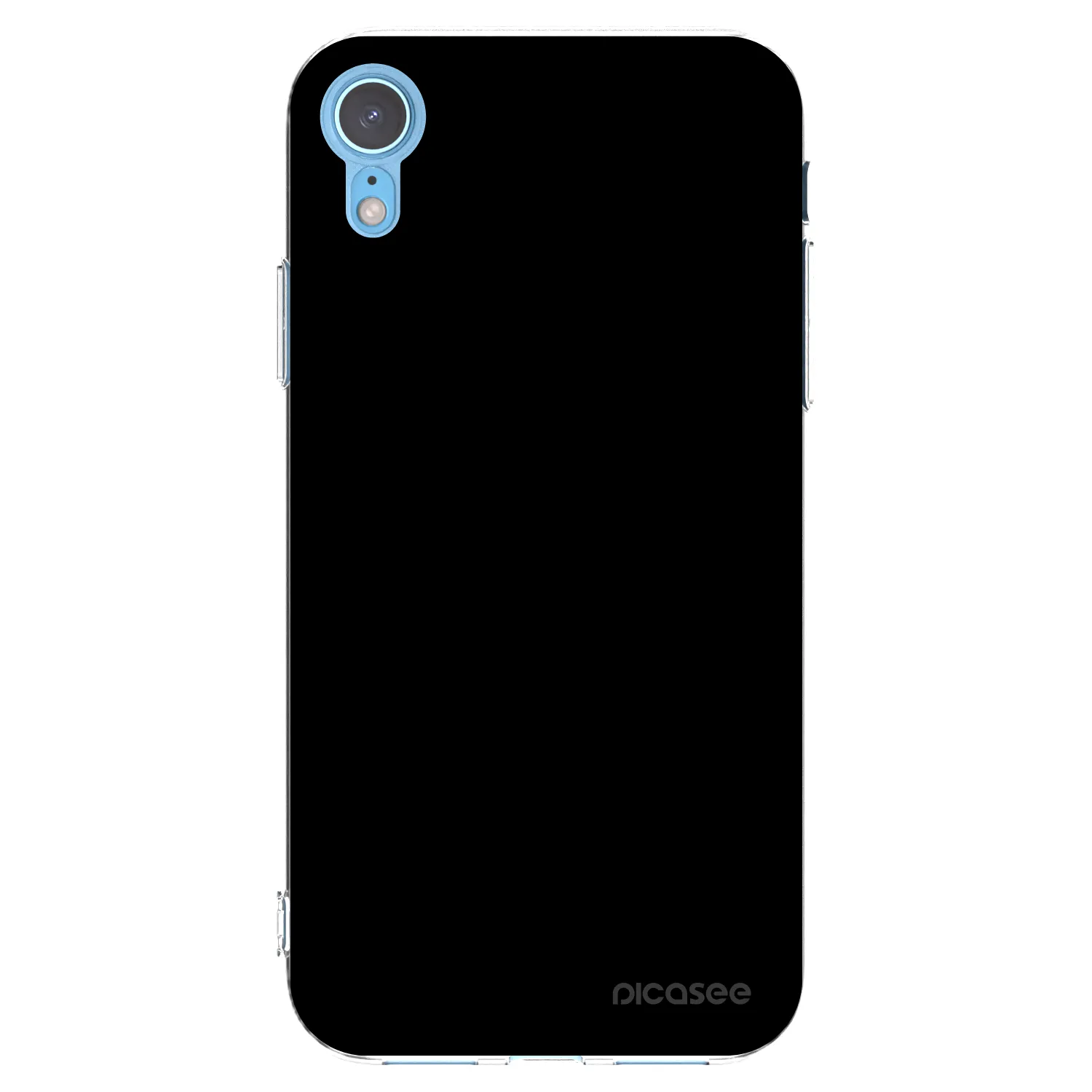 Picasee διαφανής θήκη σιλικόνης Apple iPhone XR - Black Bliss